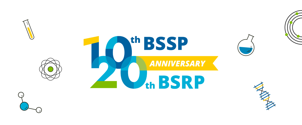BSSP and BSRP 10th and 20th anniversary logo